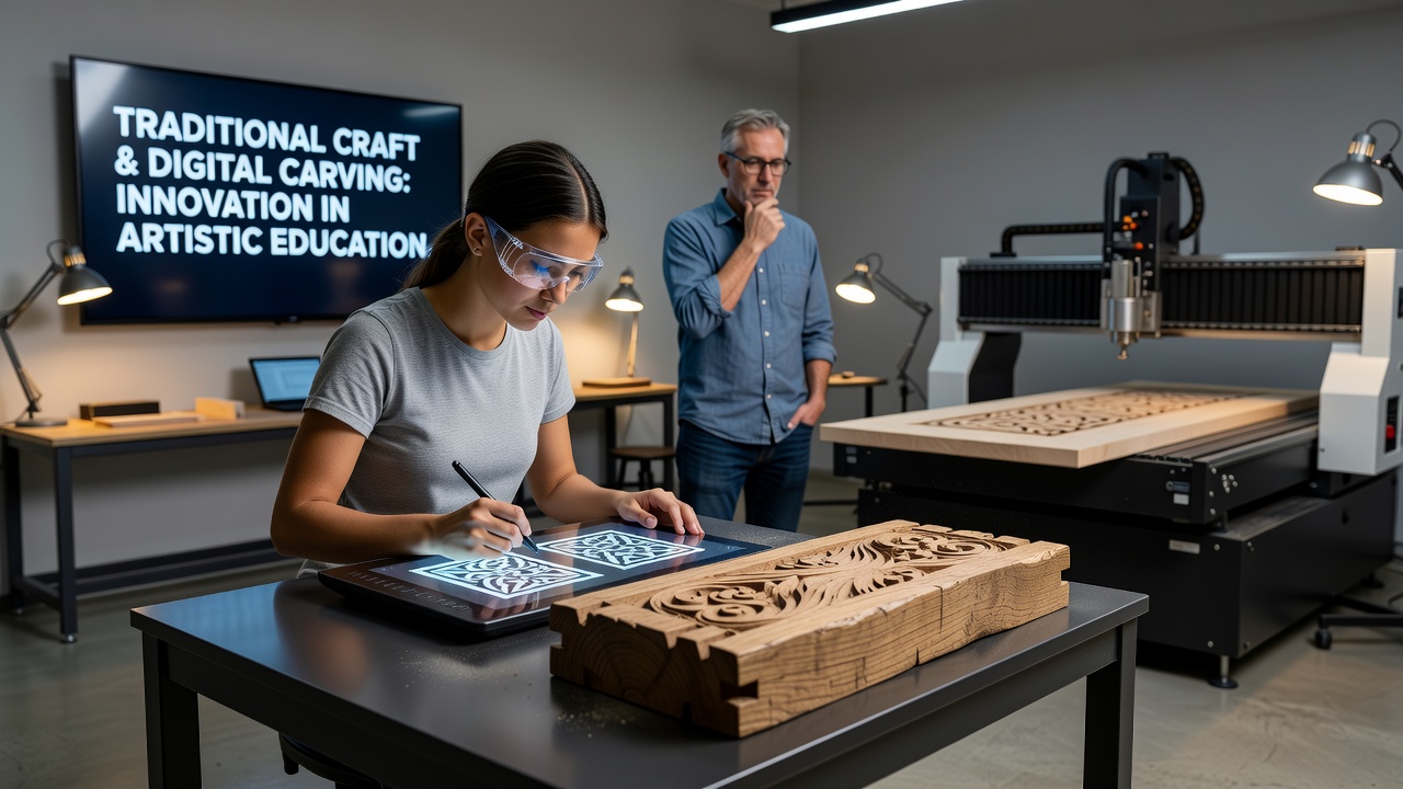 The Intersection of Traditional Craft Principles and Modern Digital Carving Technologies in Artistic Education